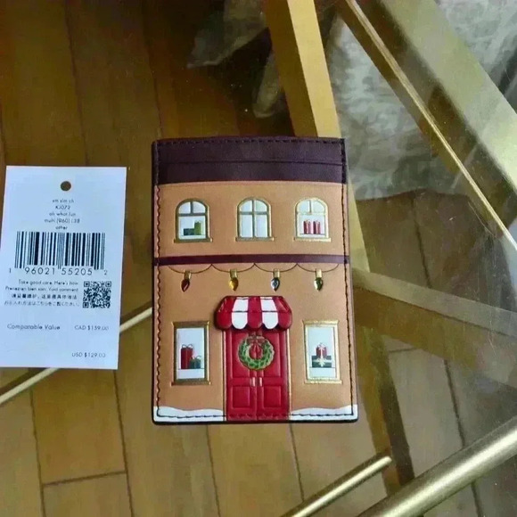 Kate Spade KJ072 Gingerbread House Small Slim Cardholder - Picture 3 of 5